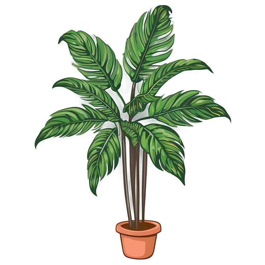 Tall Plant Sketch Png Eft