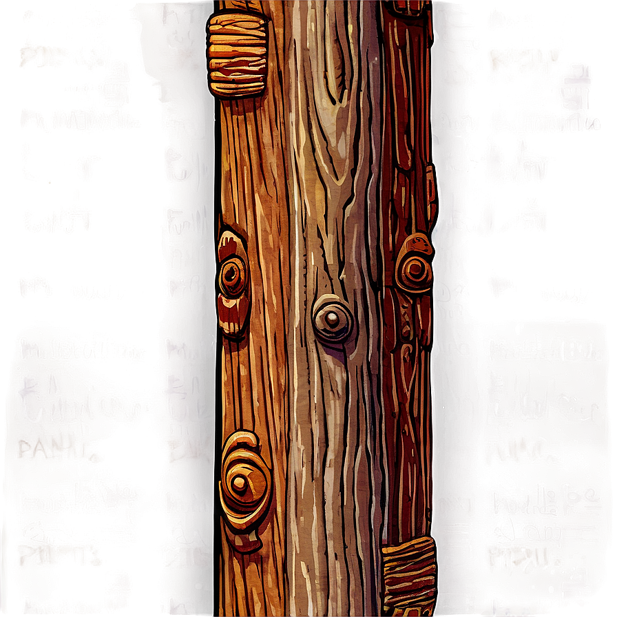 Tall Wooden Post Png 87