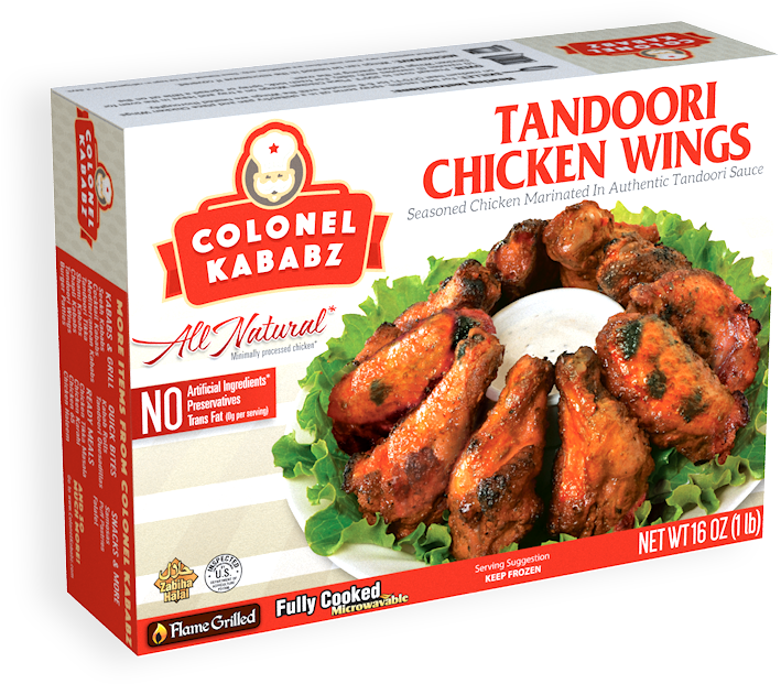 Tandoori Chicken Wings Packaging