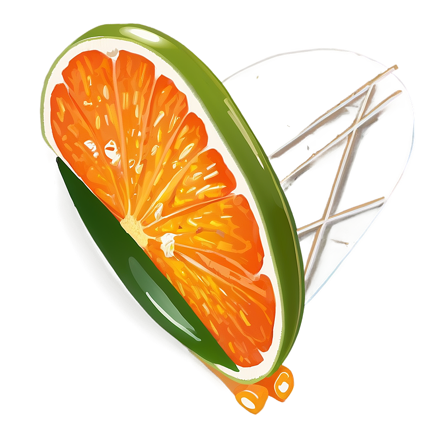 Tangerine Garnish Png Gxc