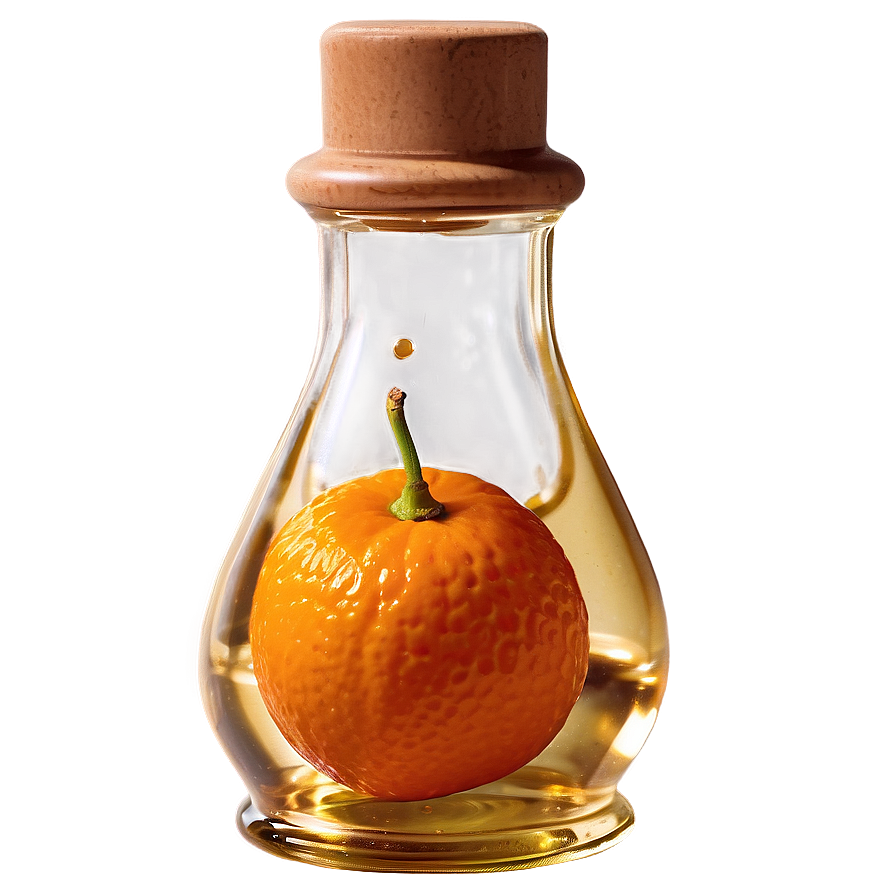 Tangerine Oil Bottle Png 06122024