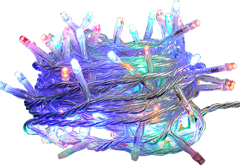 Tangled Christmas Lights Transparent Background