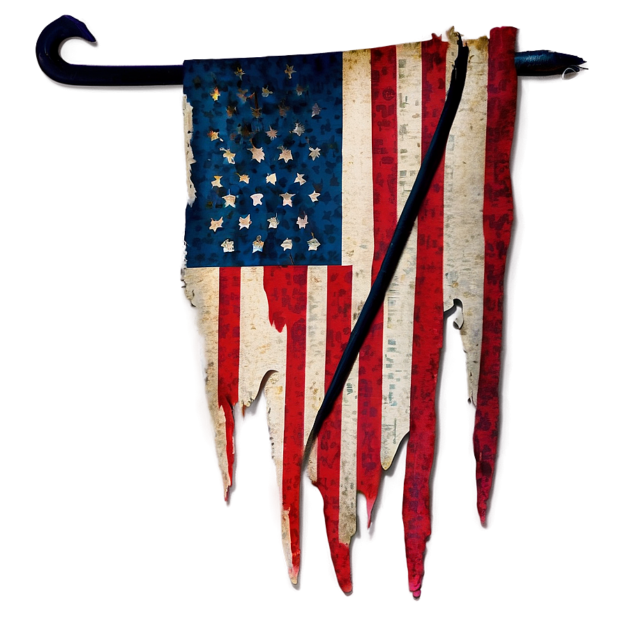 Tattered Flag Art Png Wau