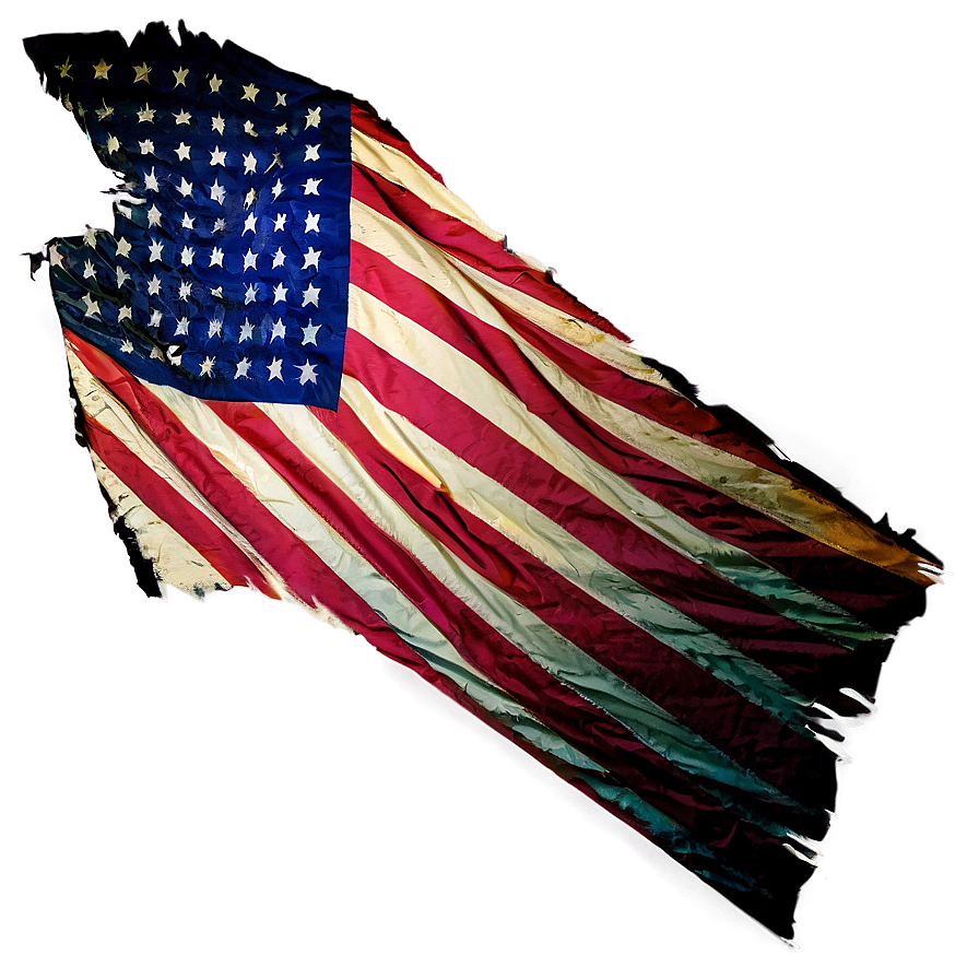 Tattered Flag Overlay Png 56