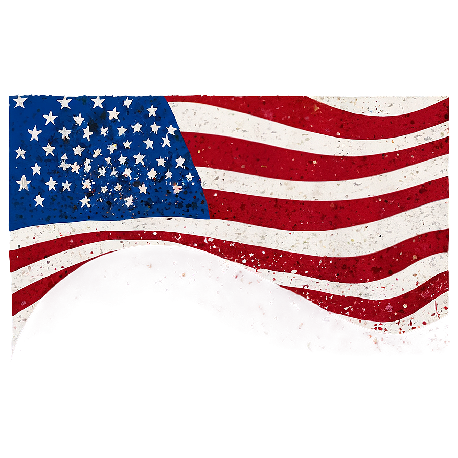 Tattered Flag Wave Png 06282024