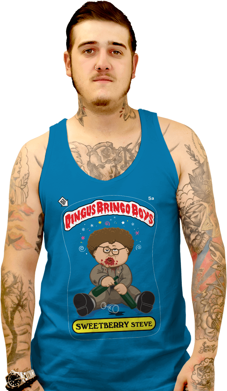 Tattooed Manin Graphic Tank Top