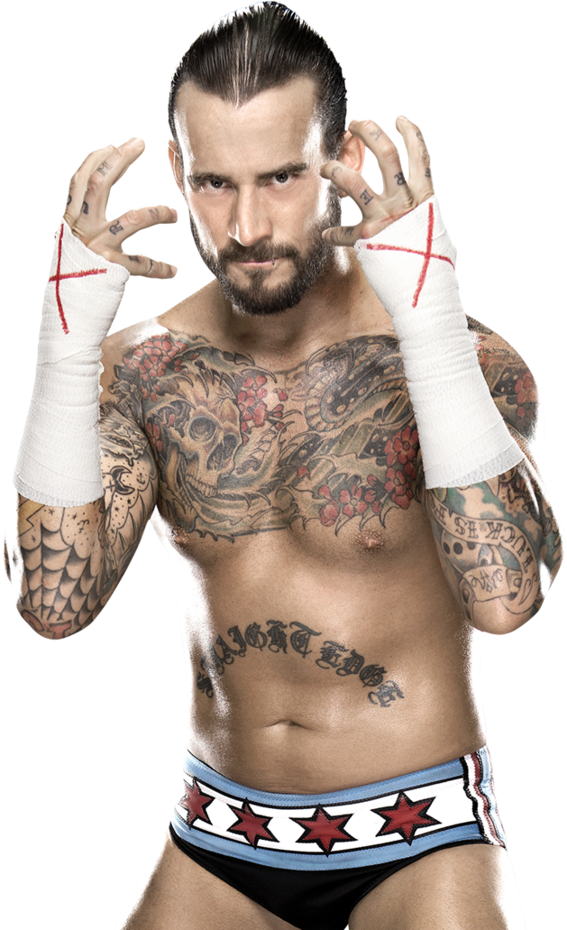 Tattooed Wrestler Posing