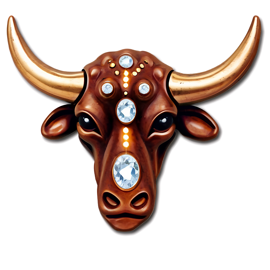 Taurus With Crystal Stones Png 81