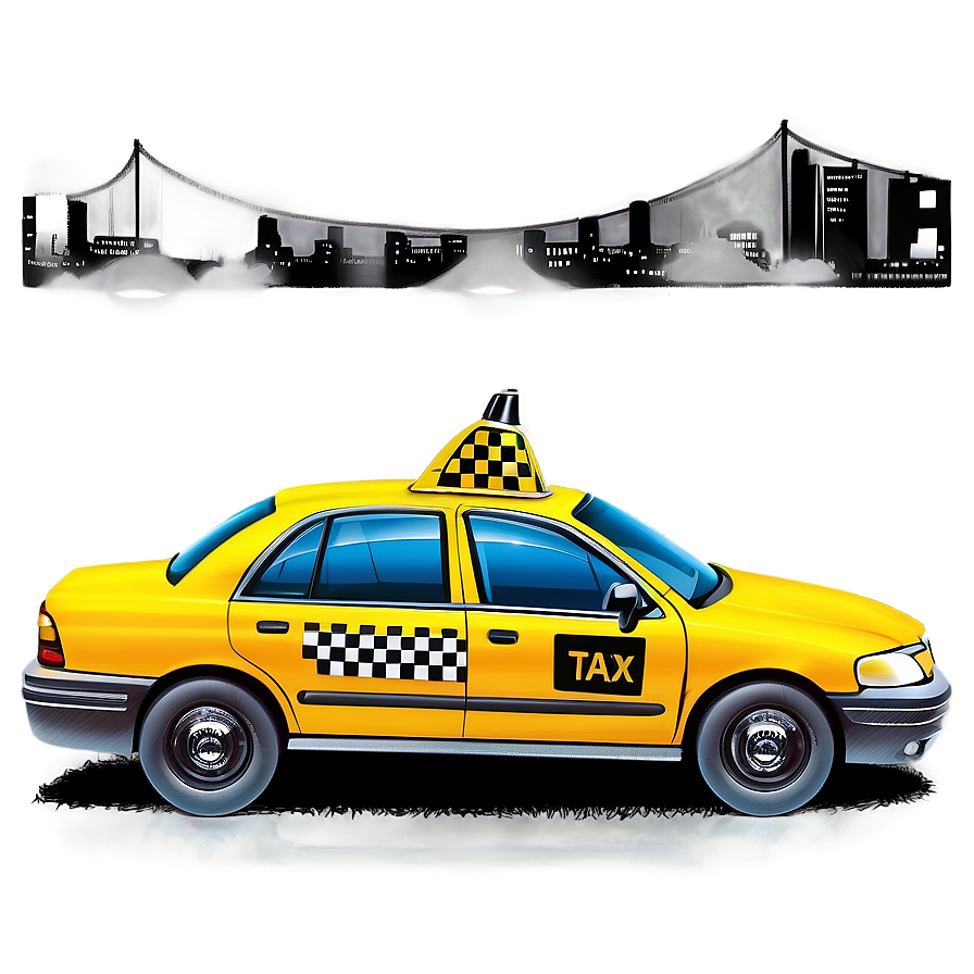 Taxi Cab Drawing Png Vcr10