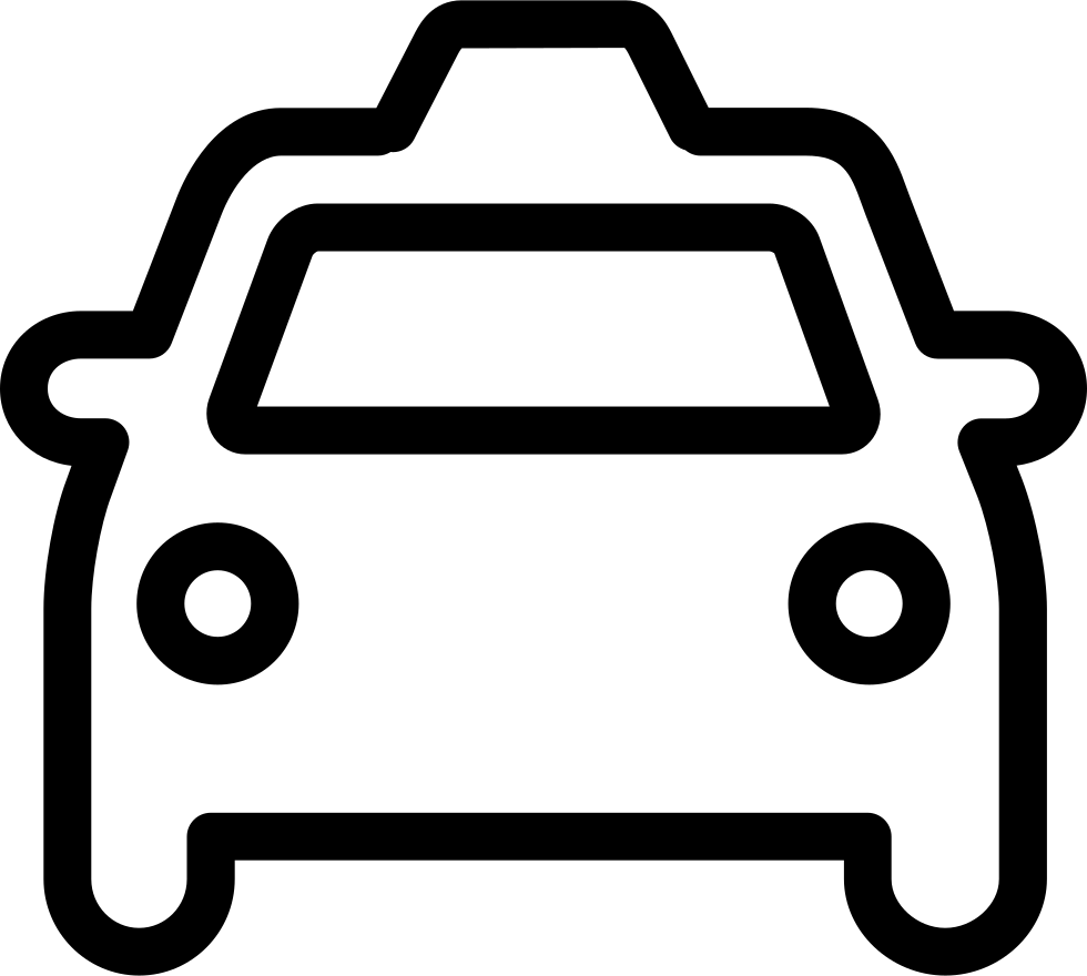 Taxi Cab Icon Outline