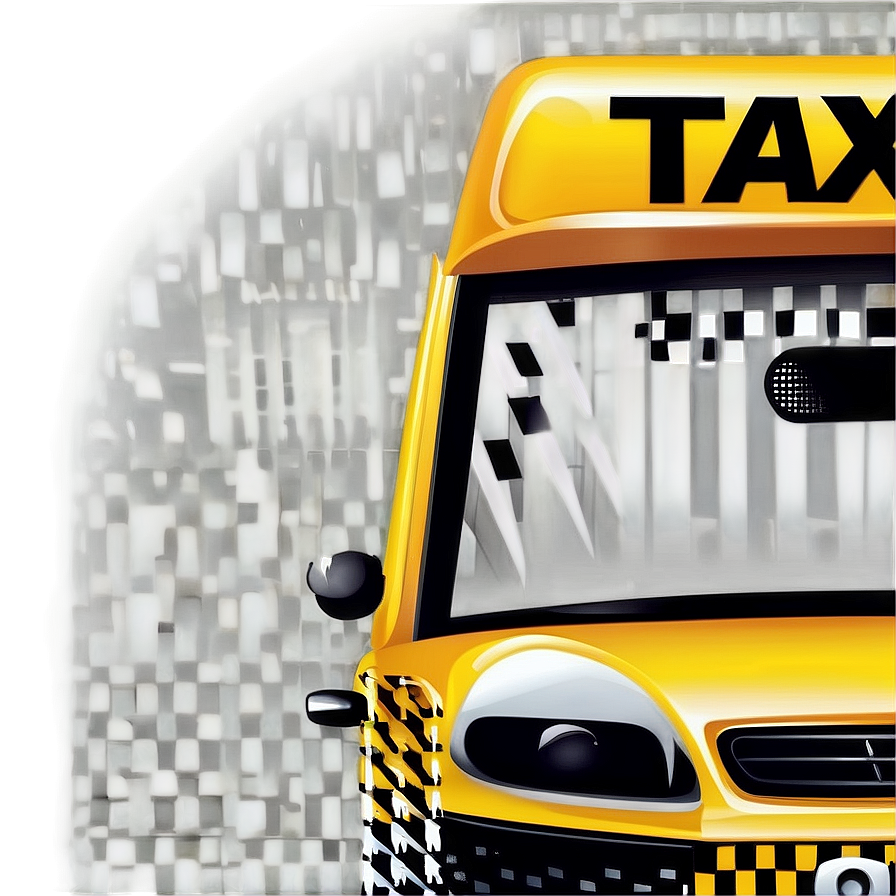 Taxi Car Vector Logo Png 06202024