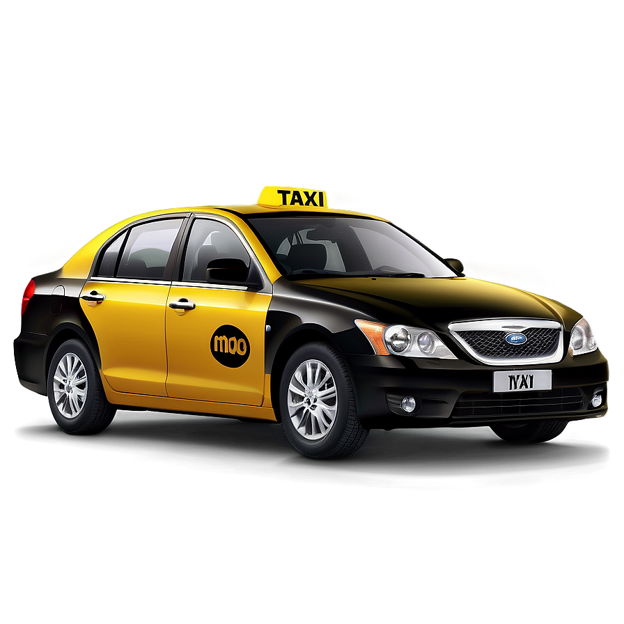 Taxi In Sunset Scene Png Lce65