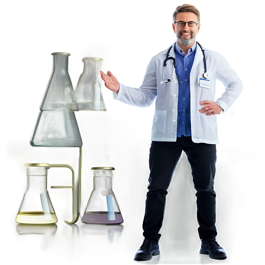 Teacher In Lab Coat Png Qwy