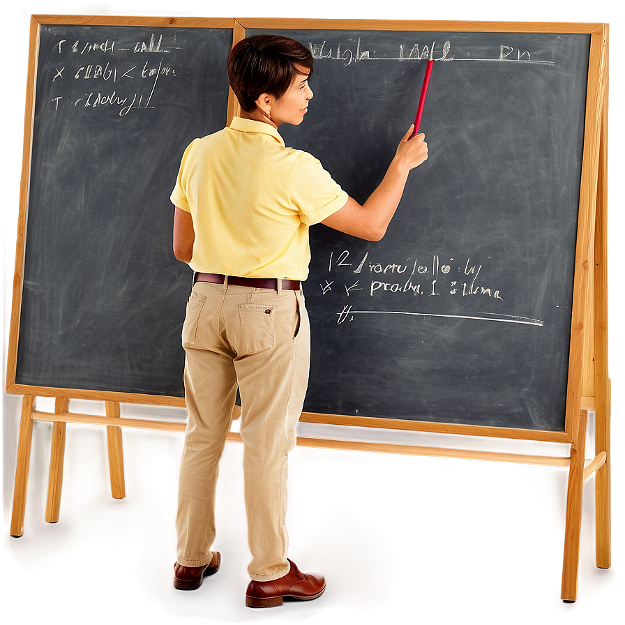 Teacher With Pointer Png 06242024