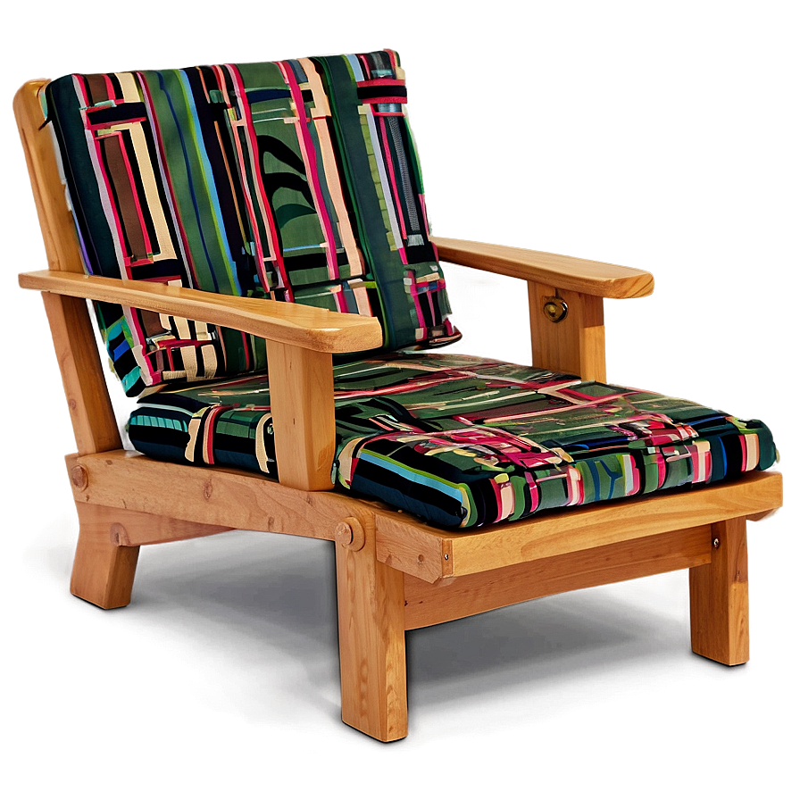 Teak Lawn Chair Png 06132024