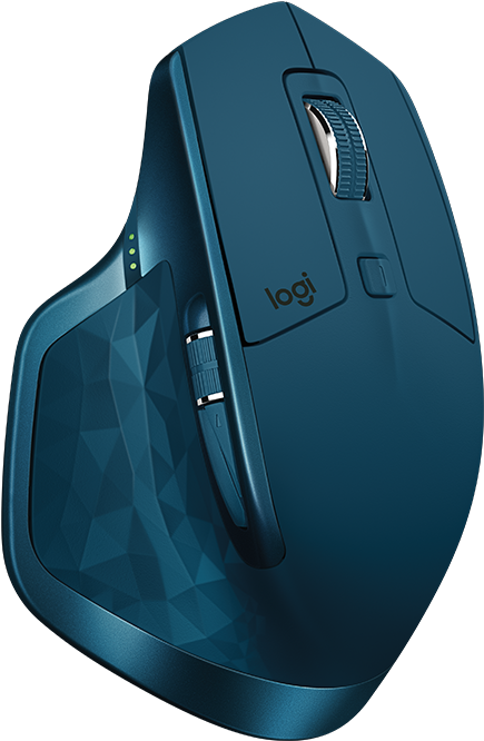 Teal Ergonomic Wireless Mouse