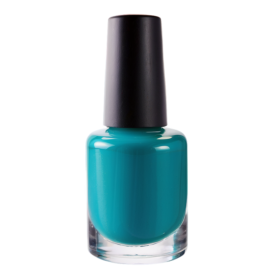 Teal Nail Polish Bottle Png 86