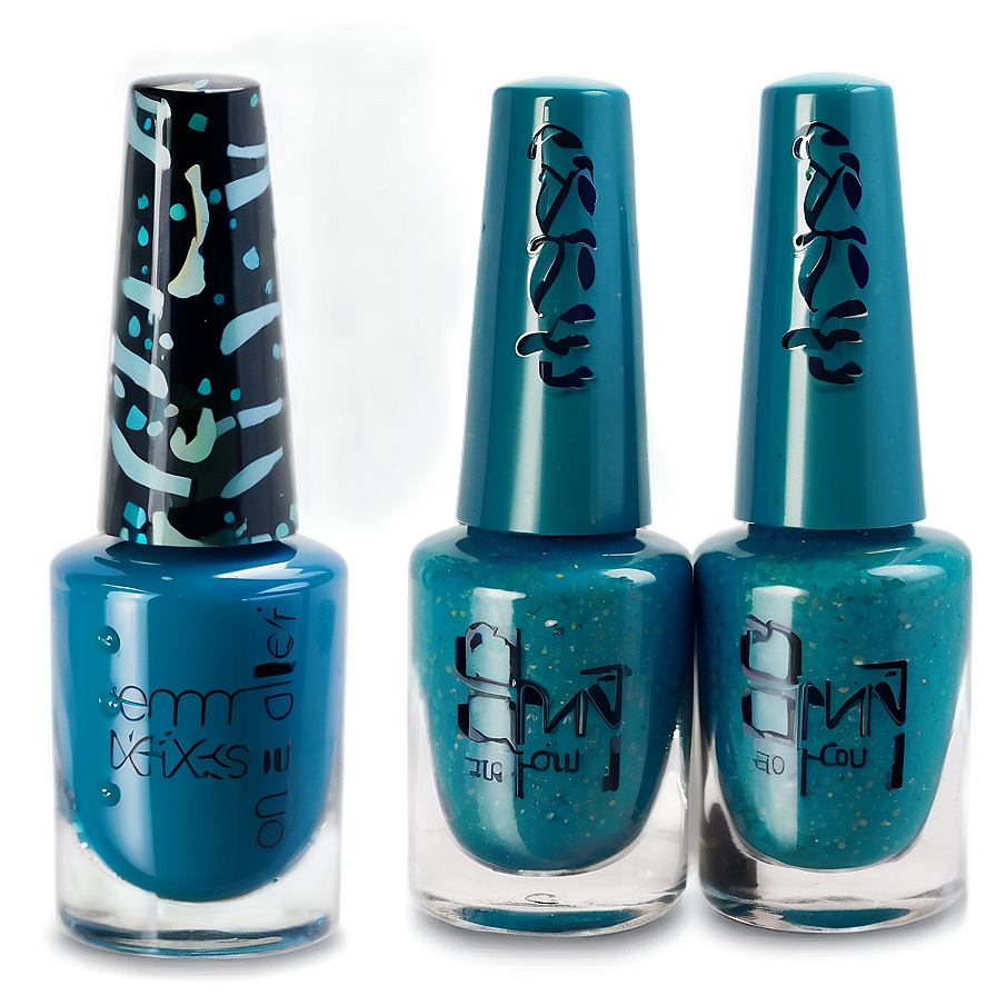 Teal Nail Polish Png 76