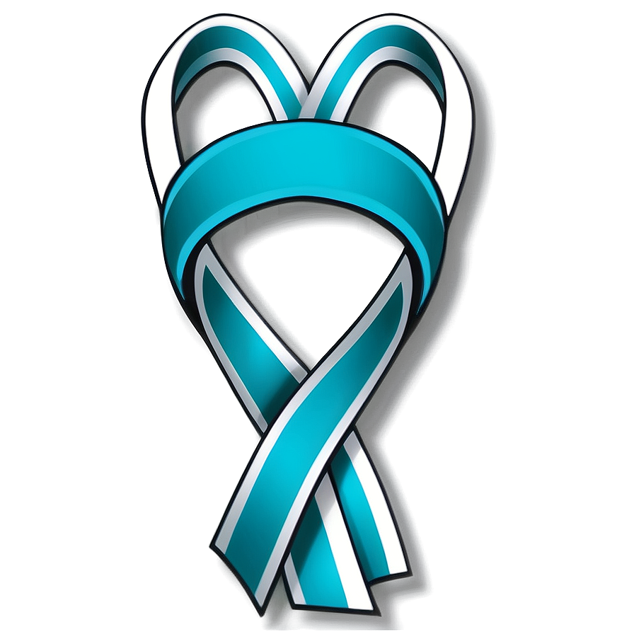 Teal Ribbon Awareness Symbol Png Agl