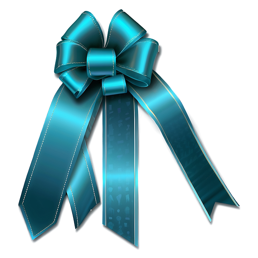 Teal Ribbon Banner Png Eph