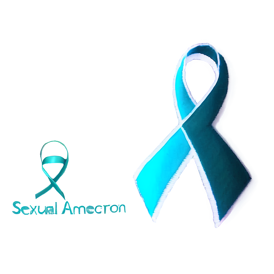 Teal Ribbon For Sexual Assault Awareness Png Bsl