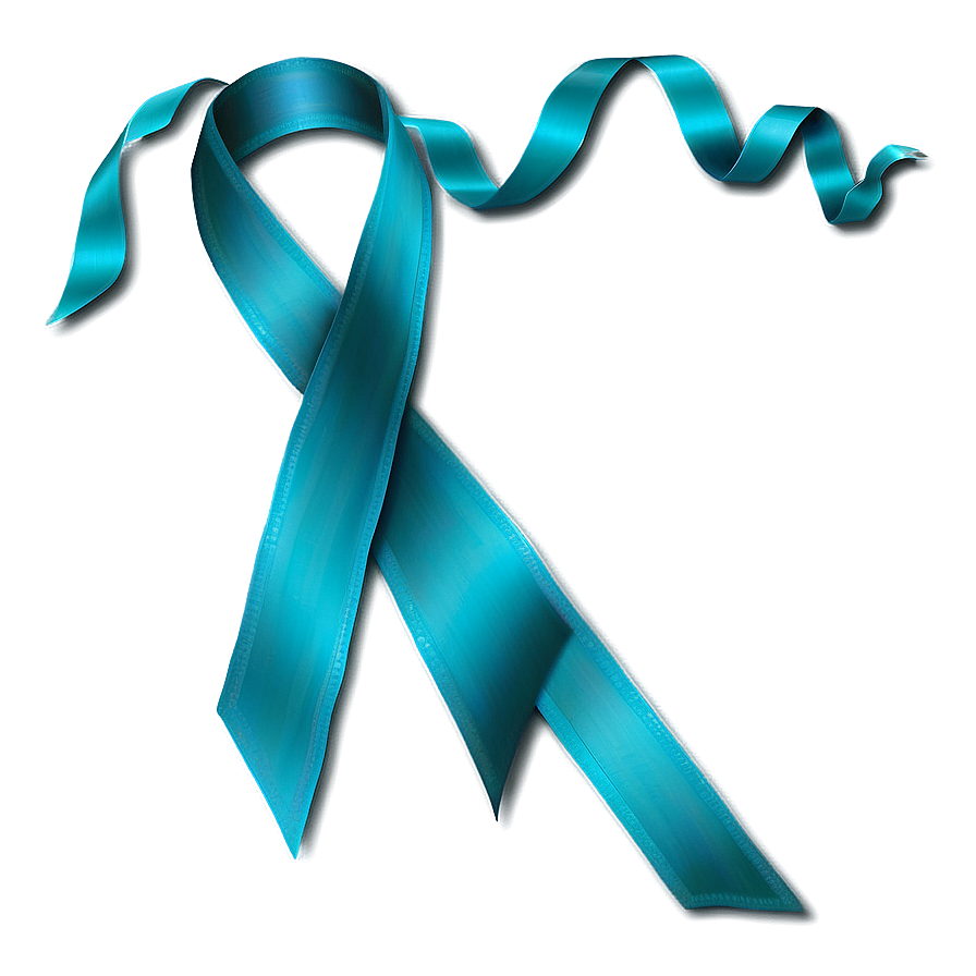 Teal Ribbon For Sexual Assault Awareness Png Nqe17