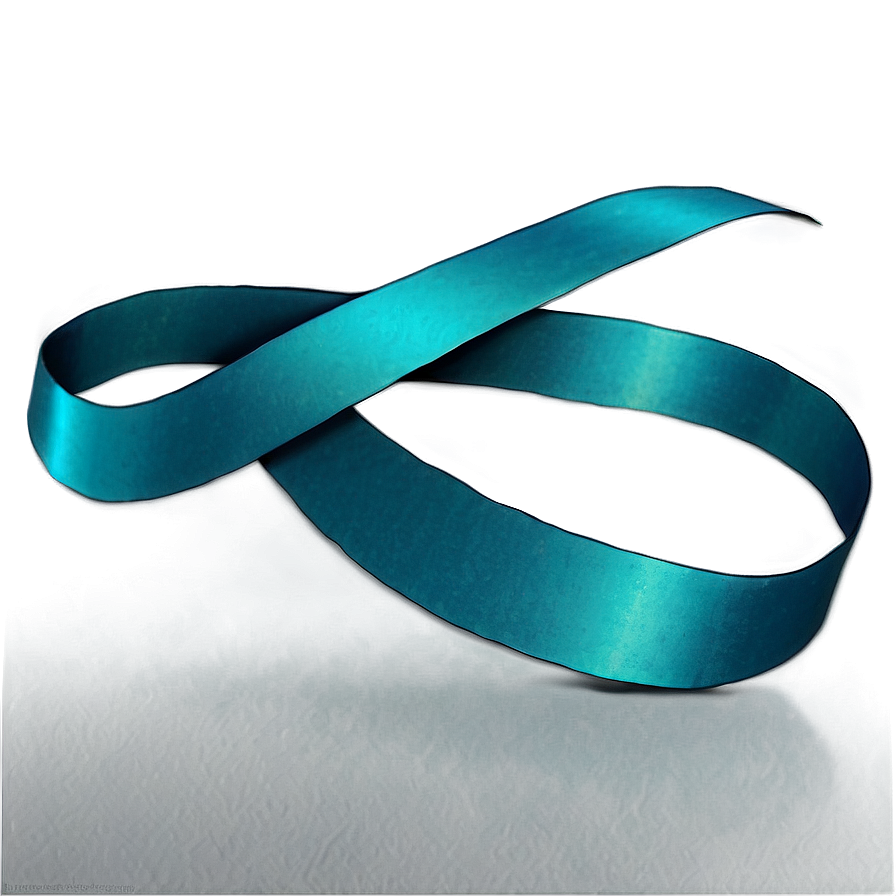 Teal Ribbon Of Hope Png 06282024