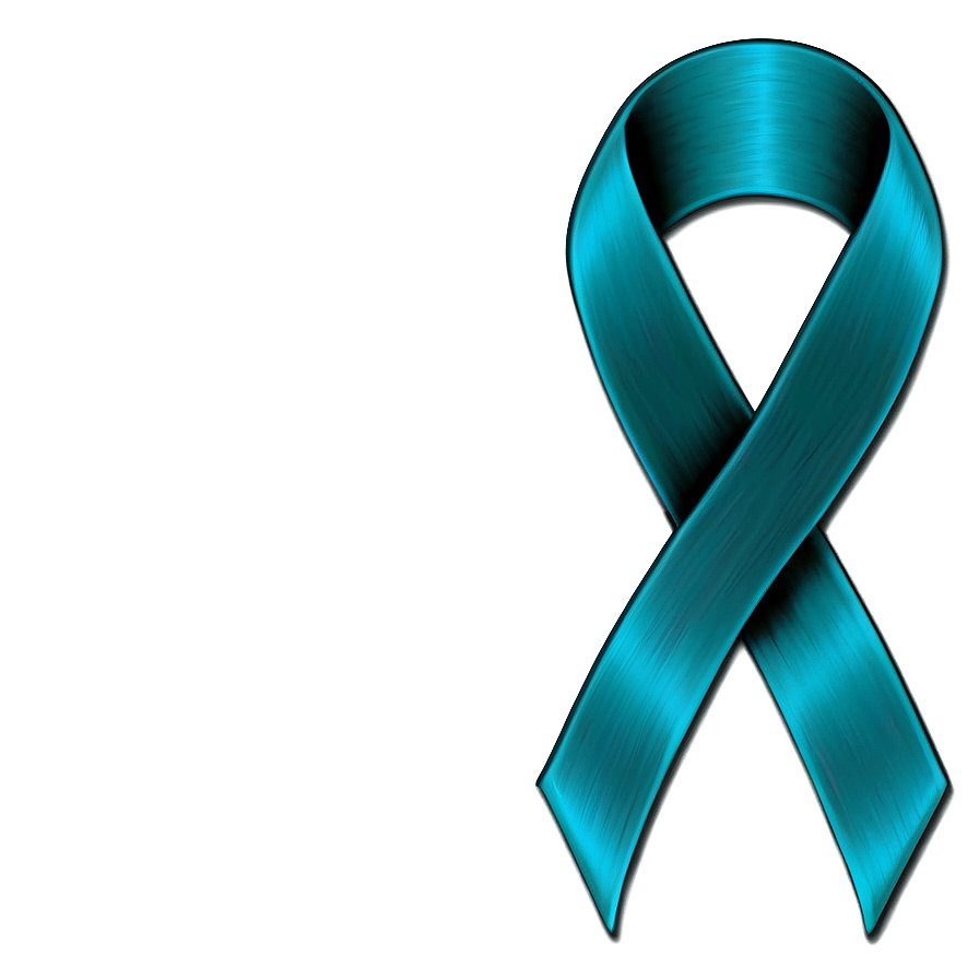 Teal Ribbon Of Hope Png 06282024