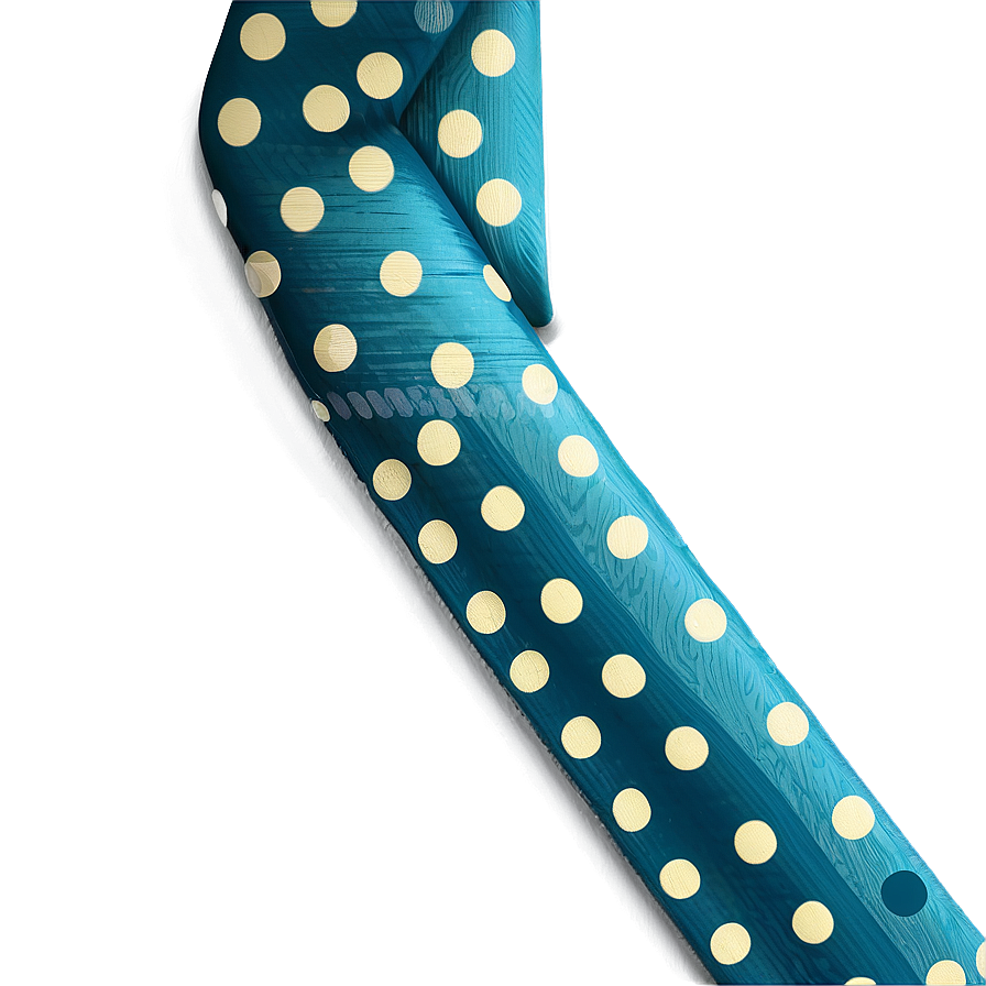 Teal Ribbon With Polka Dots Png Ofg23