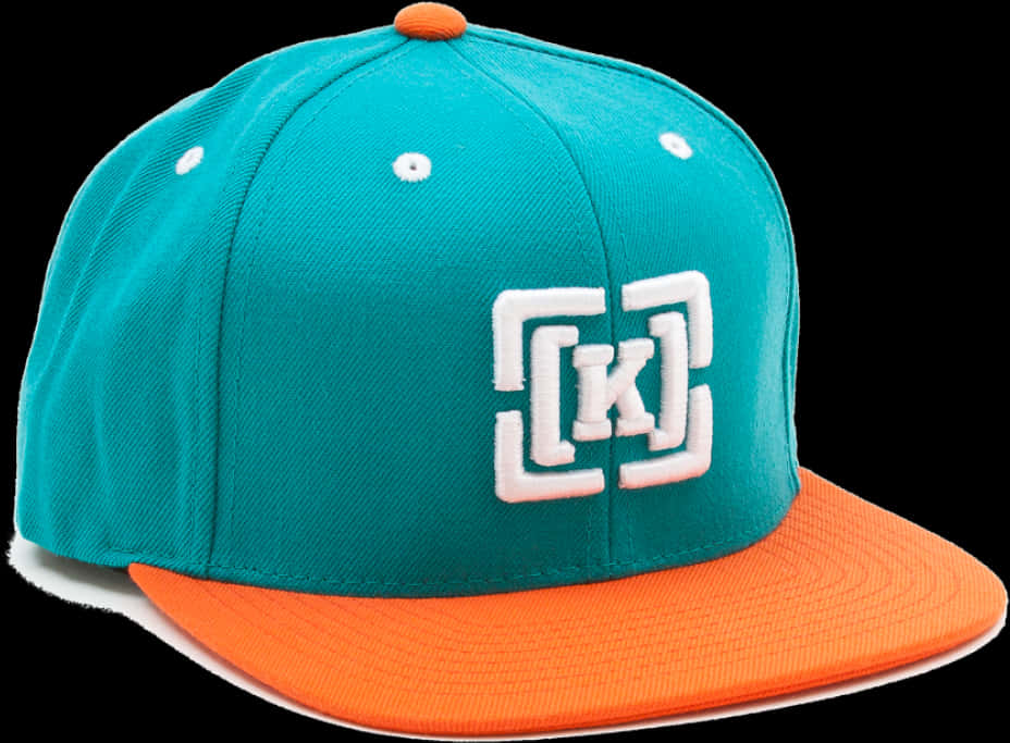 Tealand Orange Snapback Cap