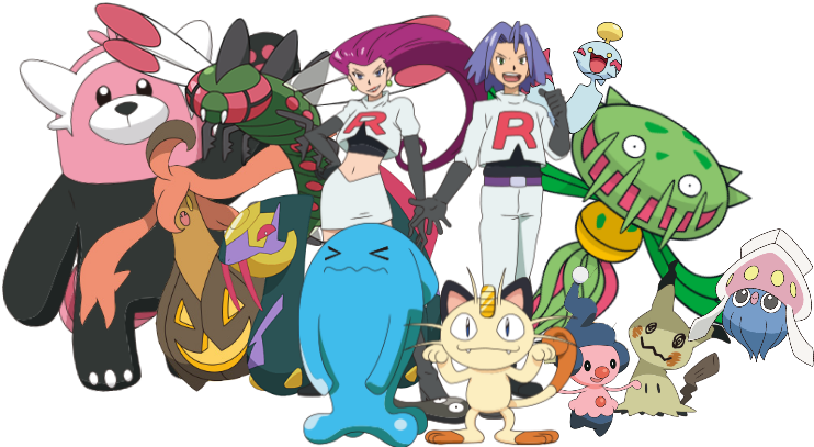 Team Rocketand Pokemon Characters