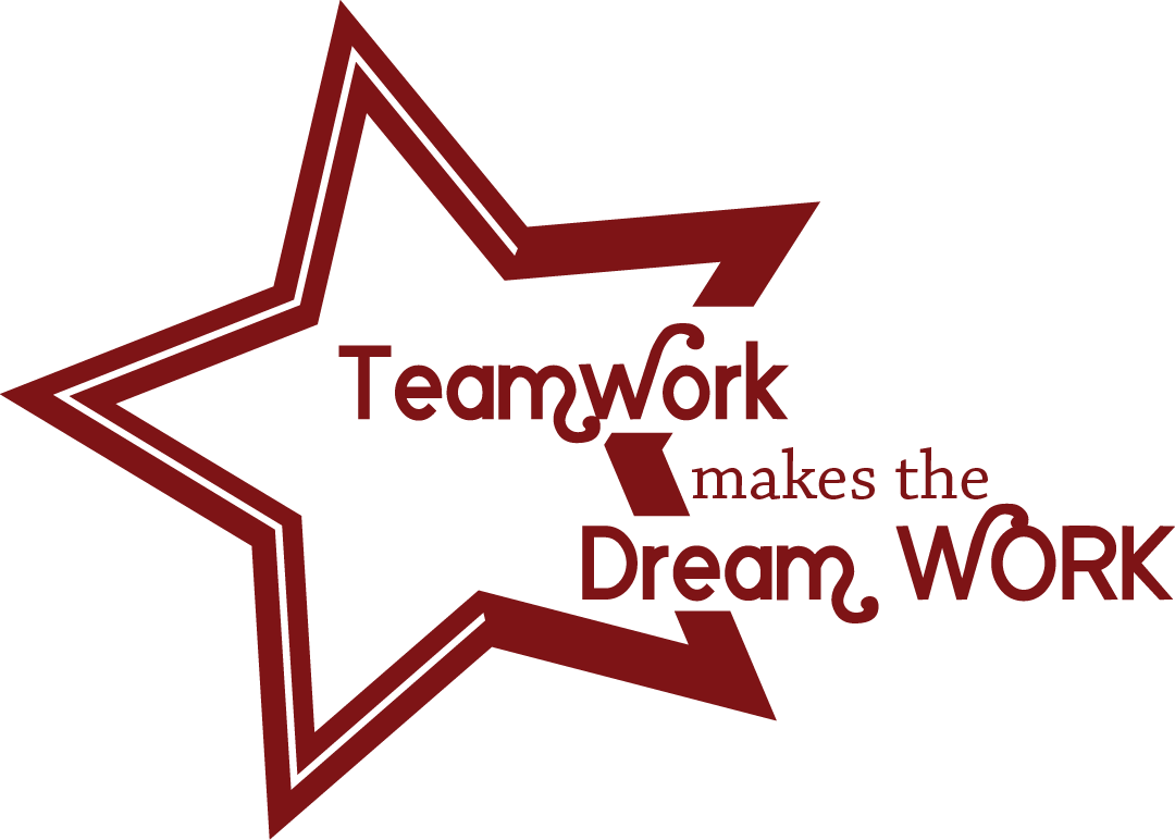 Teamwork Motivational Quote Star Graphic