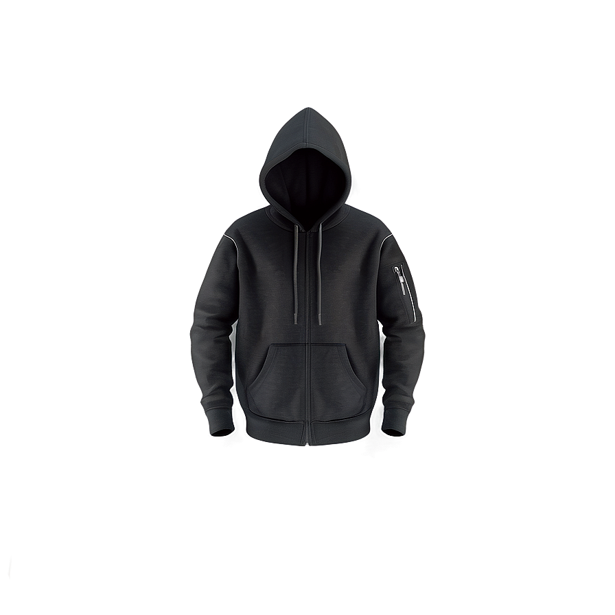 Techwear Black Hoodie Png 05252024