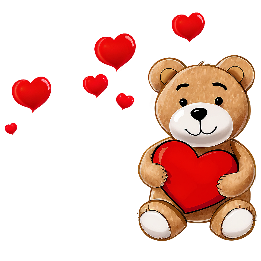 Teddy Bear With Heart Png 05212024