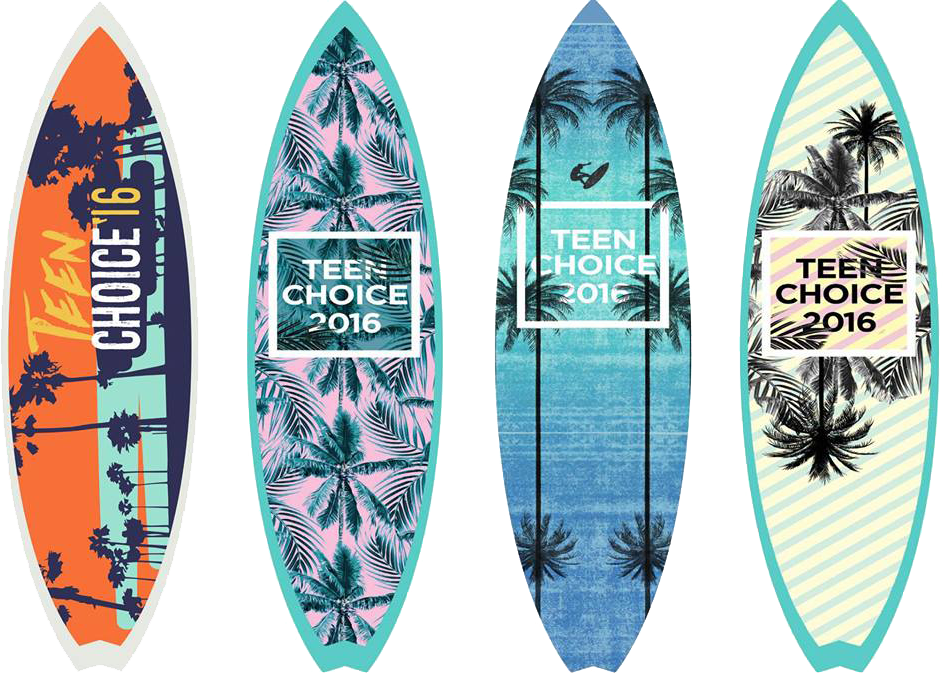 Teen Choice2016 Surfboard Designs