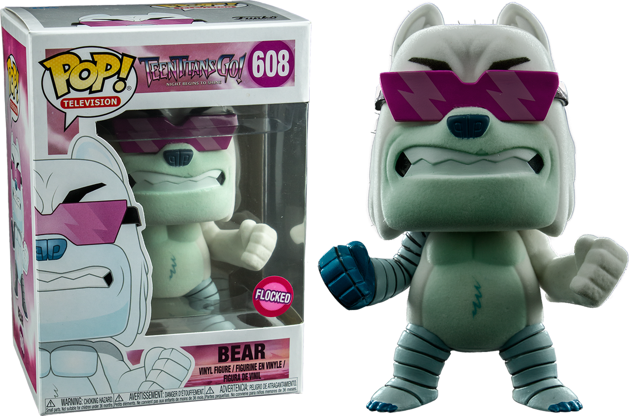 Teen Titans Go Flocked Bear Funko Pop