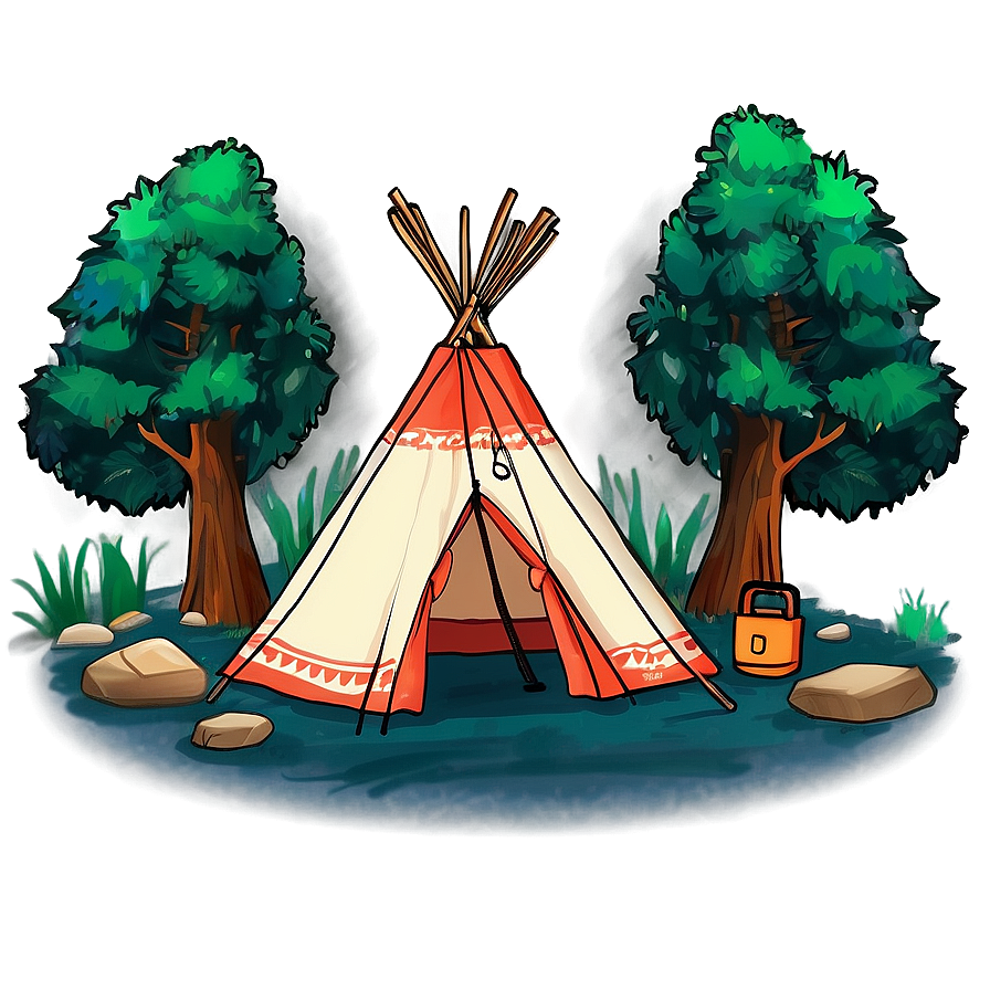 Teepee Camping Adventure Png 06292024