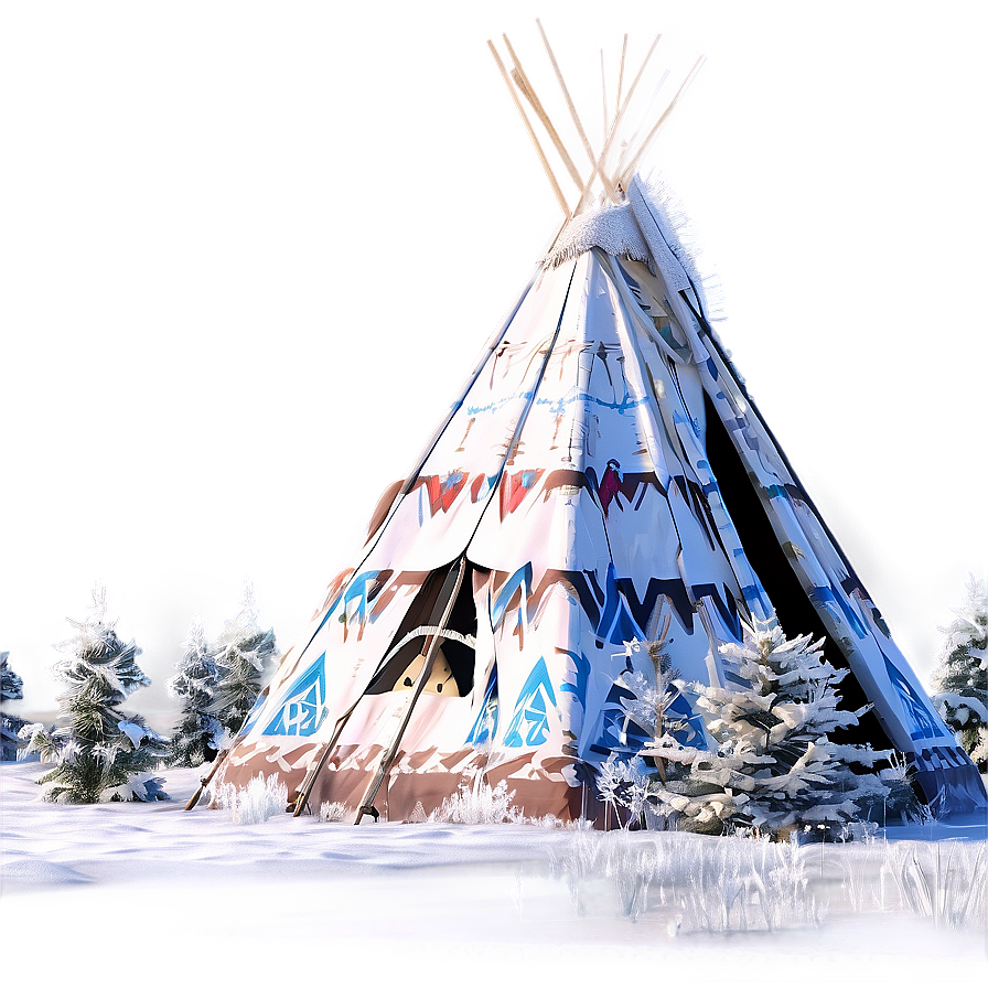 Teepee In A Winter Wonderland Png 06292024