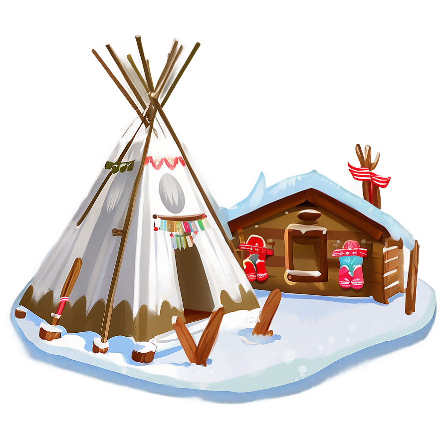 Teepee In A Winter Wonderland Png Yen