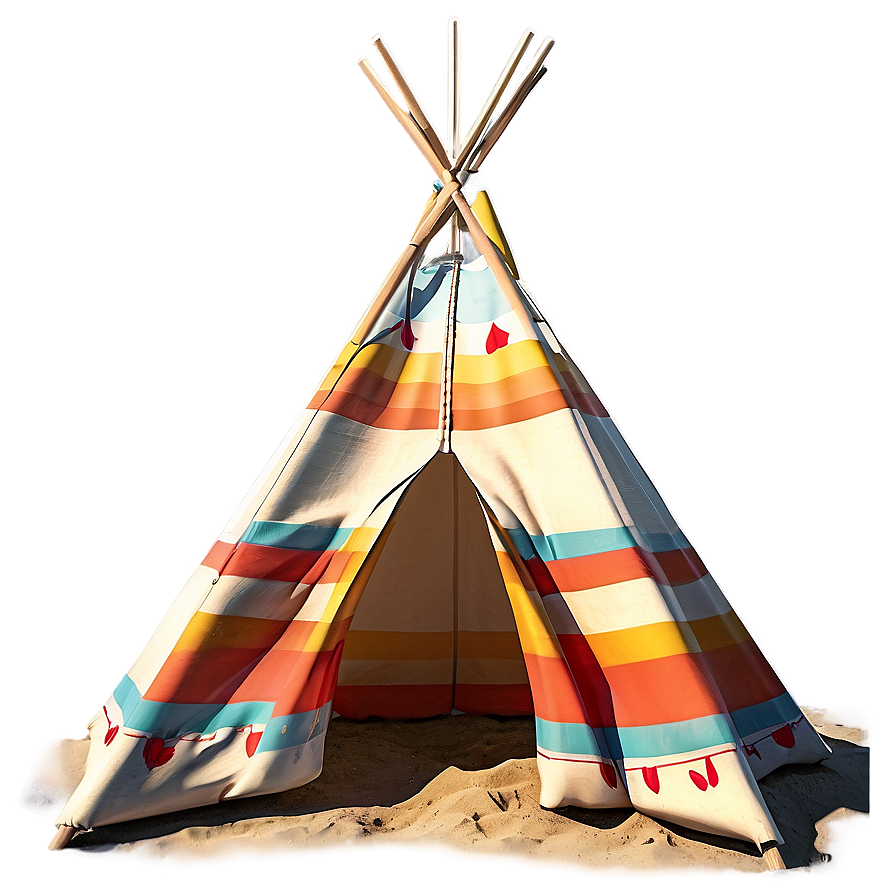 Teepee On A Beach Scene Png 37