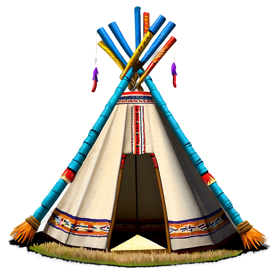 Teepee With Dream Catchers Png Lhu84