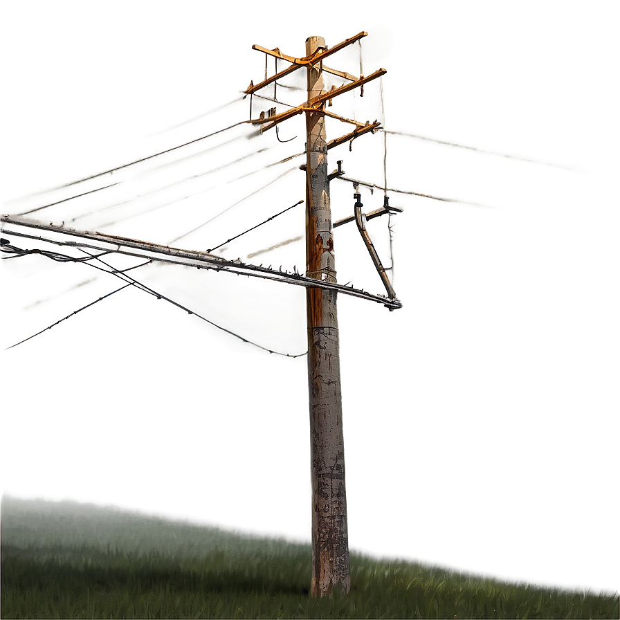 Telephone Pole In Fog Png Bdt