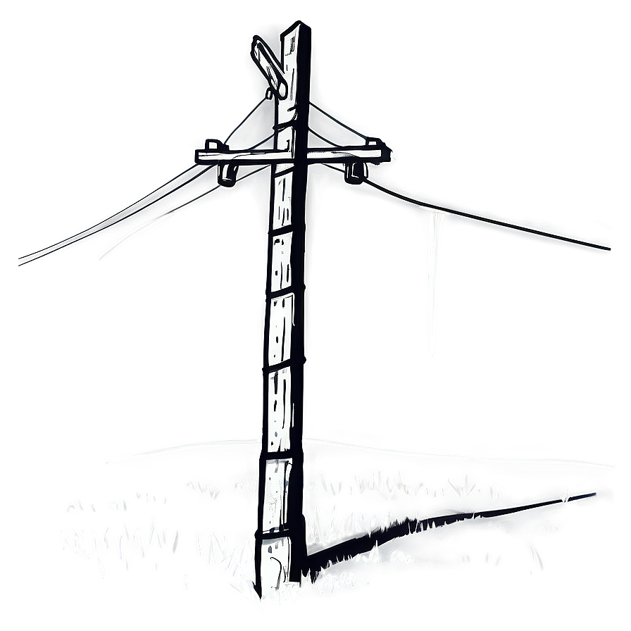 Telephone Pole Line Art Png Yyw