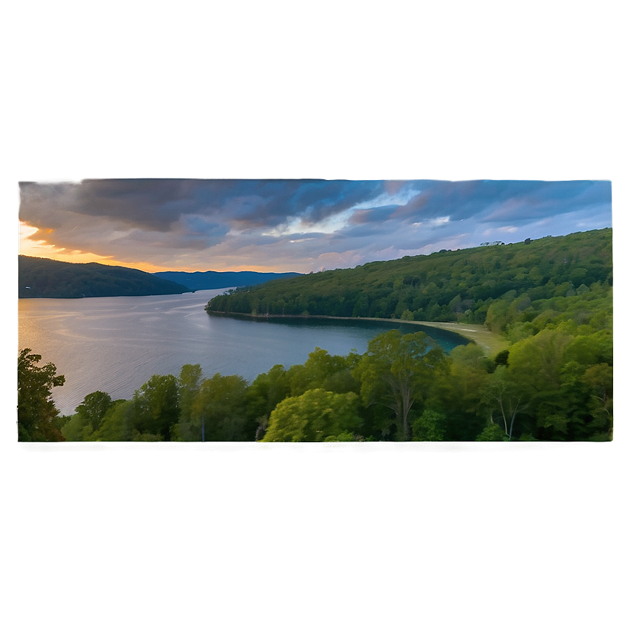 Tennessee Lake Sunset Png Aub