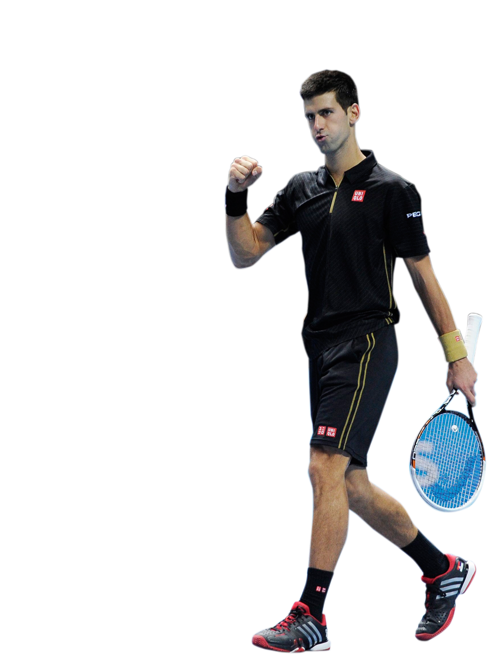 Tennis Player Victory Gesture