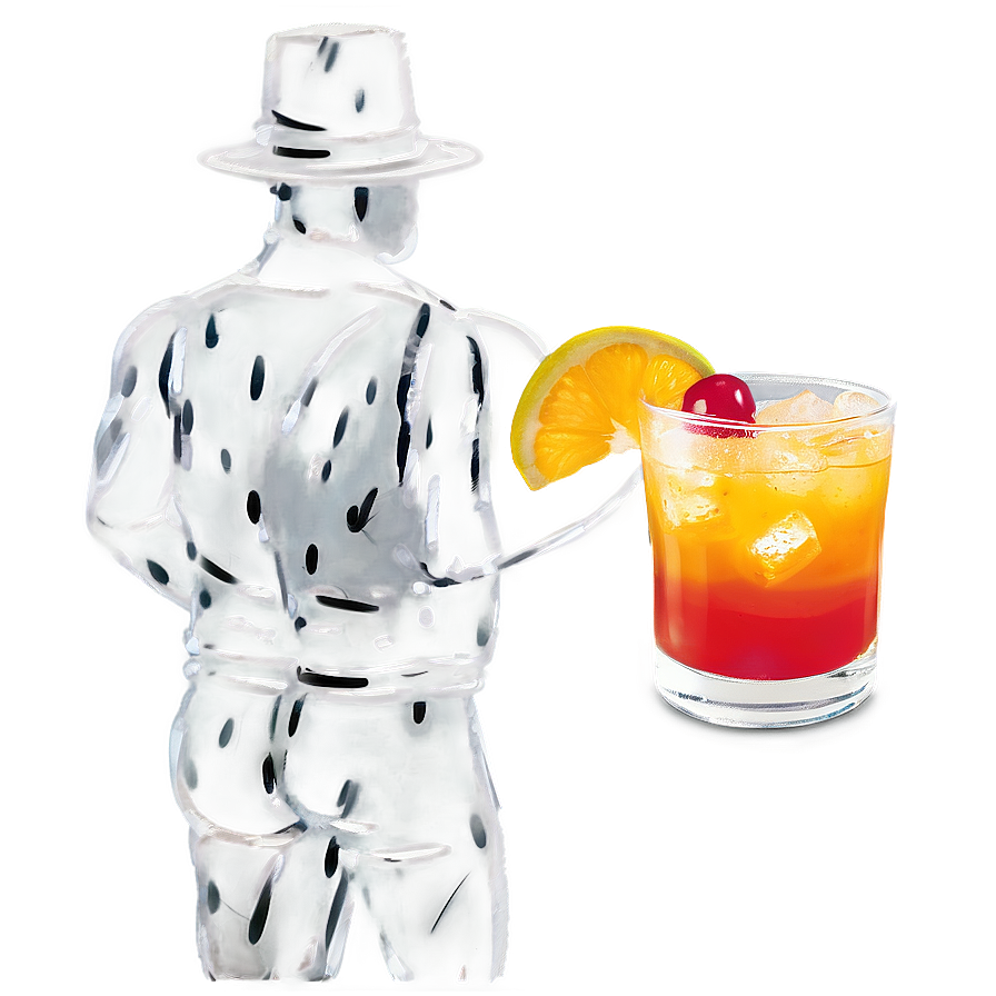 Tequila Sunrise Cocktail Png 64