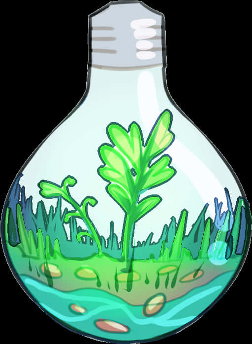 Terrarium Lightbulb Art