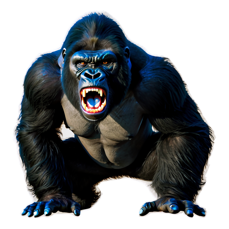 Terrifying Angry Gorilla Png 06252024