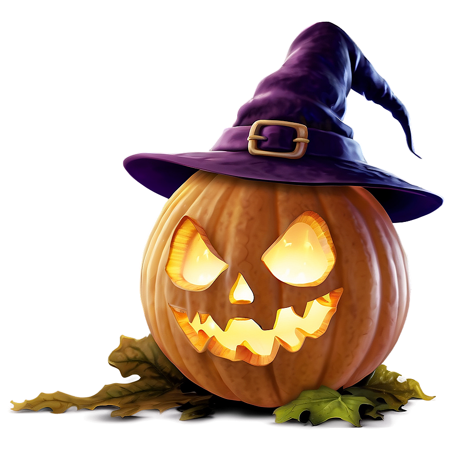 Terrifying Pumpkin Under Witch Spell Png 81