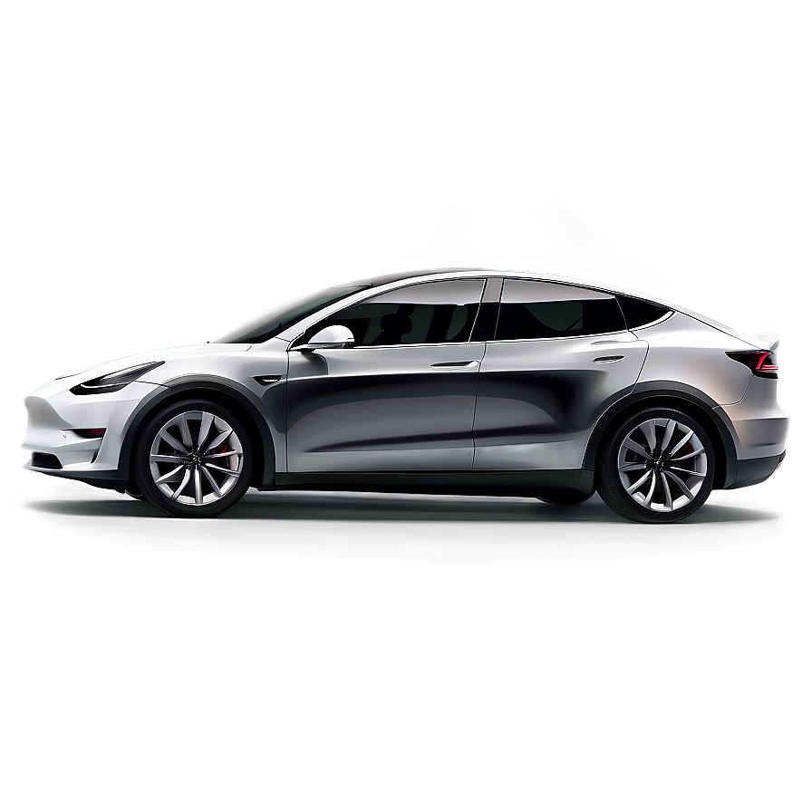 Tesla Model Y Driving At Night Png Cfr1